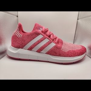 New Adidas Swift Run J Hot Pink Running Shoes Women 8.5/Youth 6.5